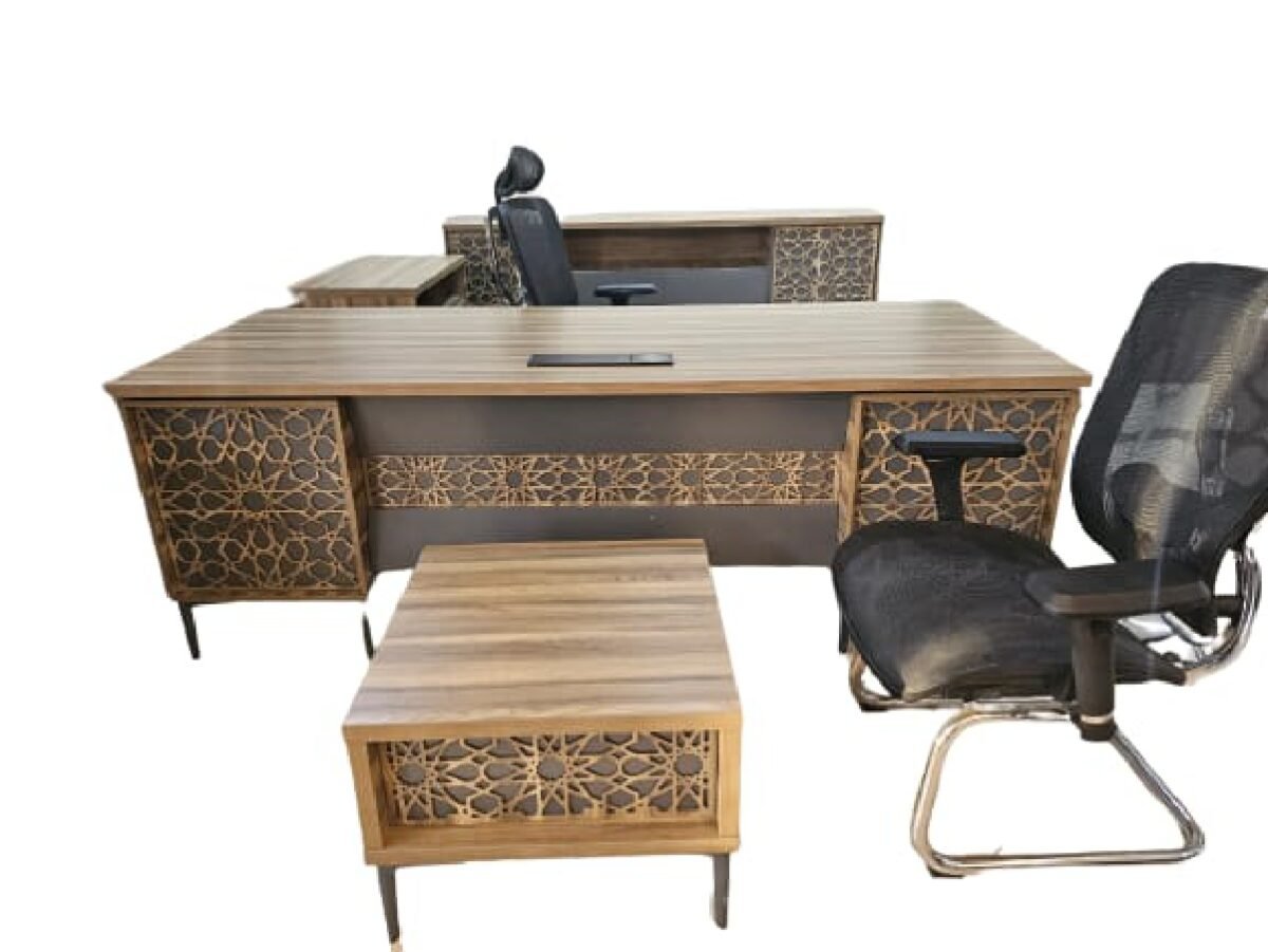 ⁦طقم مكتب ميالمين مع دوالب و طاولة شاهي⁩ - الصورة ⁦1⁩